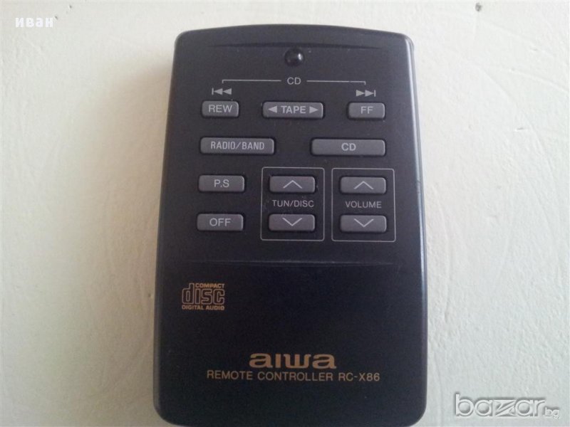 AIWA RC-X86 - дистанционно управление, снимка 1