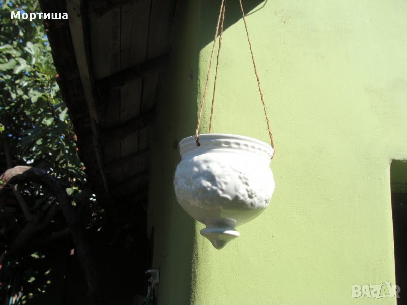 Порцеланова висяща кашпа , снимка 1