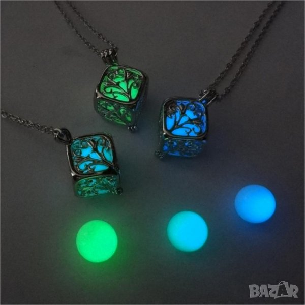 Дървото на Живота - Светещо колие в тъмното - луминисцентна светлина, снимка 1