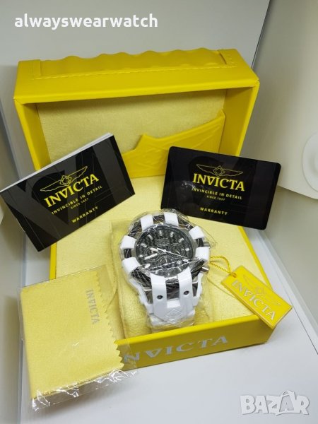 Invicta Bolt Carbon - White / Инвикта Болт Карбон - Бял / чисто нов мъжки часовник / 100% оригинален, снимка 1
