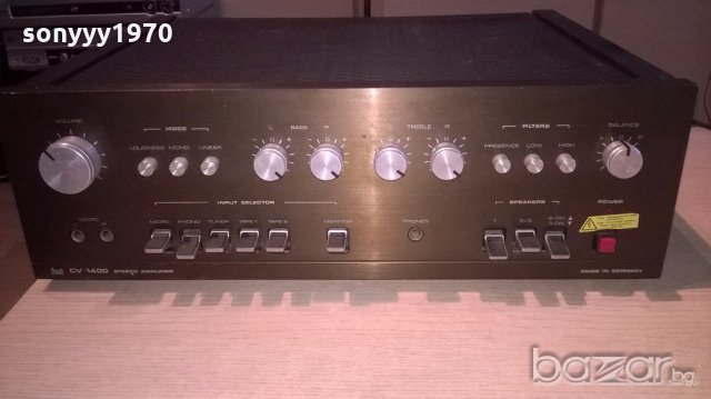 §dual cv1400 amplifier 2x75w-made in germany-от швеицария, снимка 7 - Ресийвъри, усилватели, смесителни пултове - 18431469