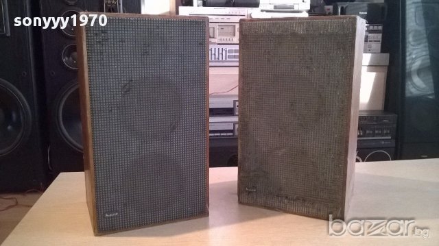 Heco-retro-2 броя стари колони 38/22/18см-внос швеицария, снимка 11 - Тонколони - 13824549