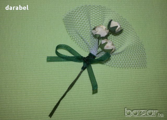 Бутониери, снимка 6 - Сватбени аксесоари - 8514879