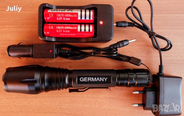  Police Xml-t6 / 5 Watt /с две батерии, снимка 7 - Къмпинг осветление - 23357531