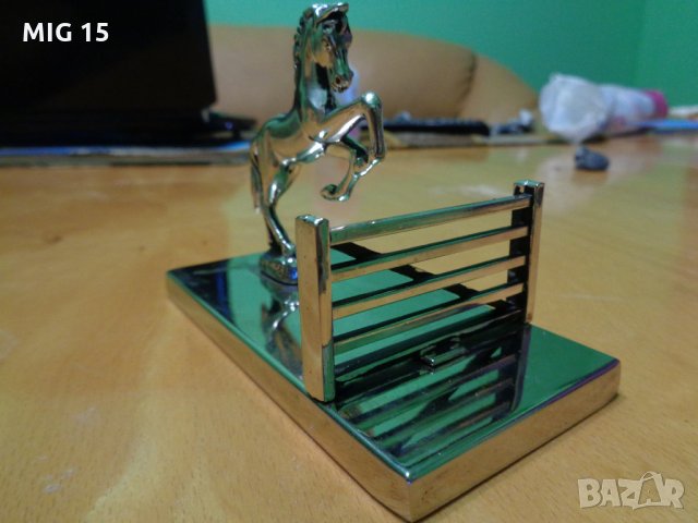 Посребрена метална фигура, снимка 3 - Колекции - 25443192