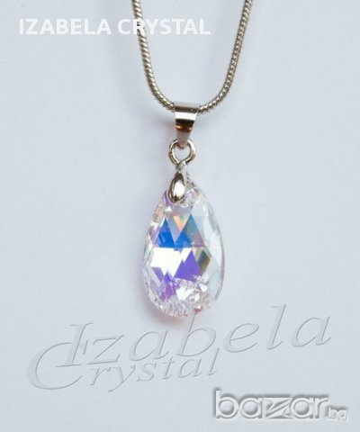 Комплект Сваровски "pear-shaped'' Swarovski , снимка 8 - Бижутерийни комплекти - 10046645