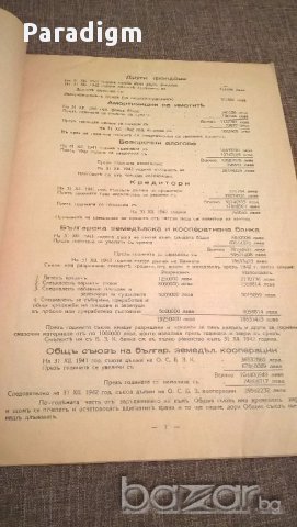 Отчет - Кооперативен съюз Солидарност | 1942г., снимка 3 - Антикварни и старинни предмети - 17058493