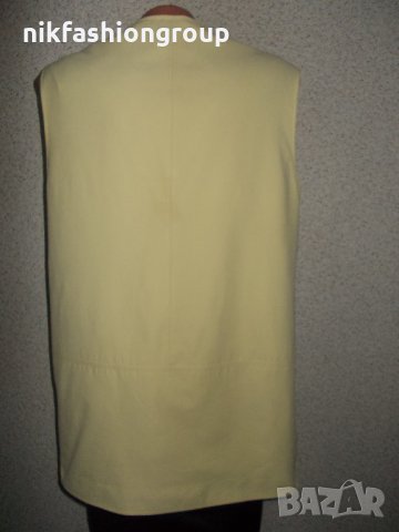 Жълт елек - грейка L, XL размер, снимка 3 - Елеци - 24698777