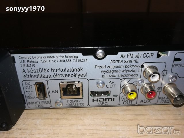 panasonic blu-ray disc/usb/sd card/hdmi/lan-receiver, снимка 18 - Ресийвъри, усилватели, смесителни пултове - 21288244