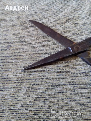 Стара ножица P.D.WITTING SOLINGEN, снимка 4 - Антикварни и старинни предмети - 17989589