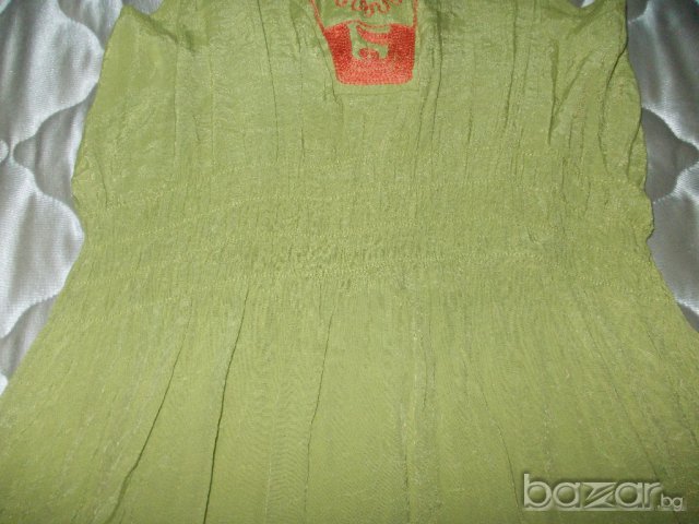 ЗЕЛЕНА ТУНИКА, снимка 9 - Рокли - 9647214