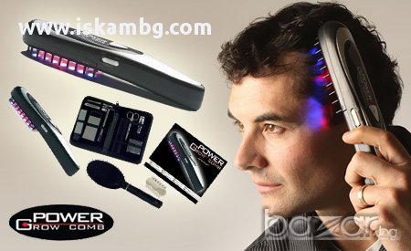 Лазерна четка за косопад Power Grow Comb - код 0286, снимка 10 - Аксесоари за коса - 13310677