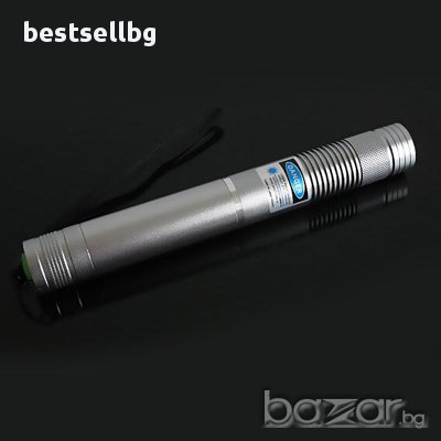 Мощен силен син акумулаторен лазер 1000mw приставки предпазни очила пука балон пали клечка 1W зелен, снимка 10 - Друга електроника - 10405069