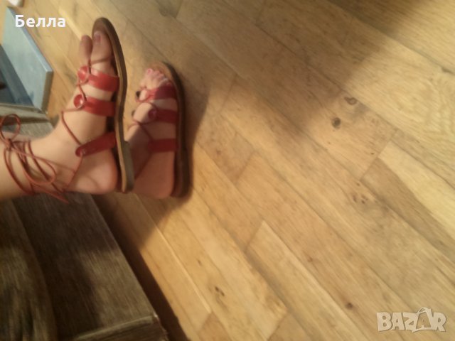 Естествена кожа красиви сандали, снимка 3 - Детски сандали и чехли - 25721798