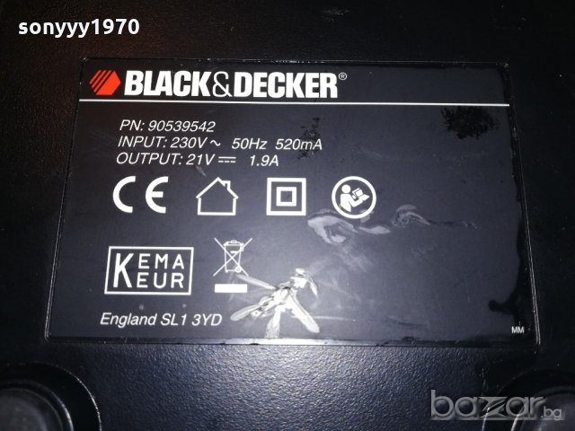 black & decker lithium power-charger+battery-внос швеицария, снимка 9 - Други инструменти - 21444555