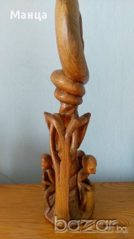 Африканска  статуетка  , снимка 2 - Статуетки - 17149356