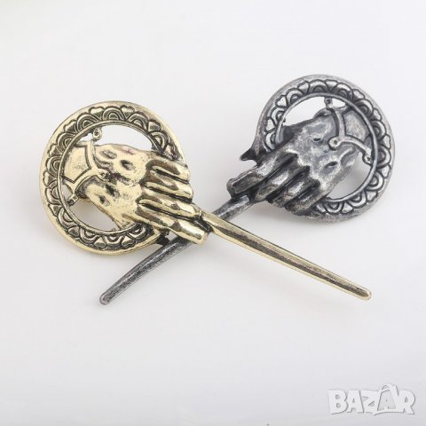 Game Of Thrones колие светещо в тъмното(Златен меч + Синя Светлина), снимка 13 - Колиета, медальони, синджири - 21677443