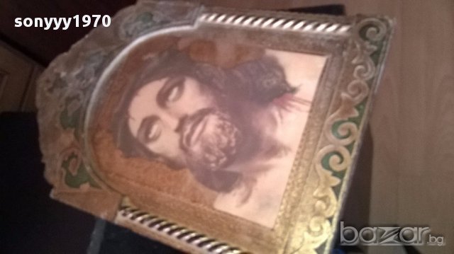 Икона-христос-54х34см-внос швеицария, снимка 9 - Антикварни и старинни предмети - 17446440