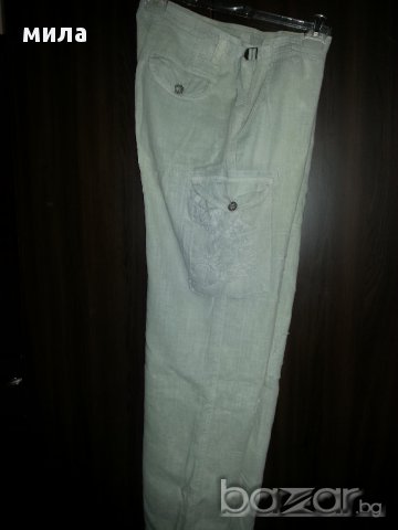 Спортно елегантен ленен панталон, снимка 5 - Панталони - 15797104