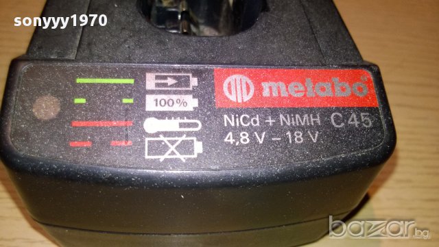 metabo-c45 4.8-18voltts/2amp-зарядно-внос швеицария, снимка 6 - Други инструменти - 11571423