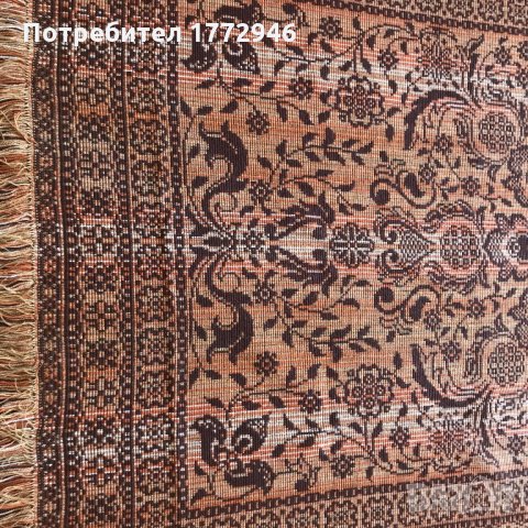 Домашно тъкан двулицев жакардов килим 1,35 /2,50 м, като нов, снимка 9 - Килими - 22796317