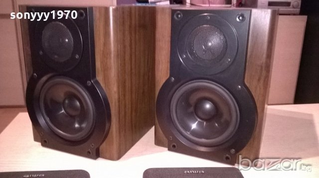 aiwa sx-lm10-2бр тонколони-27х24х29см-внос швеицария, снимка 2 - Тонколони - 18694333