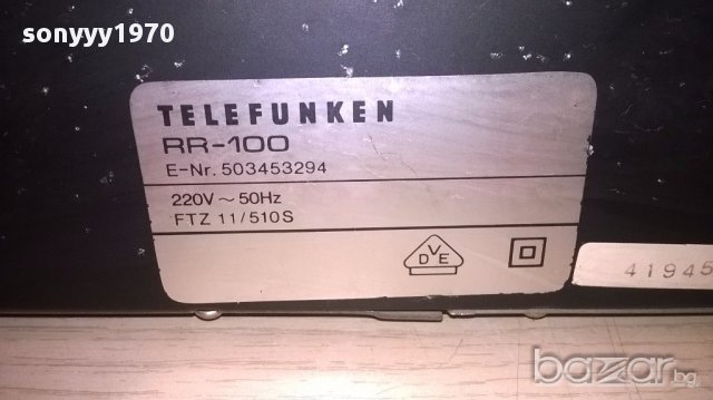 telefunken rr-100 stereo receiver-внос швеицария, снимка 16 - Ресийвъри, усилватели, смесителни пултове - 17052917