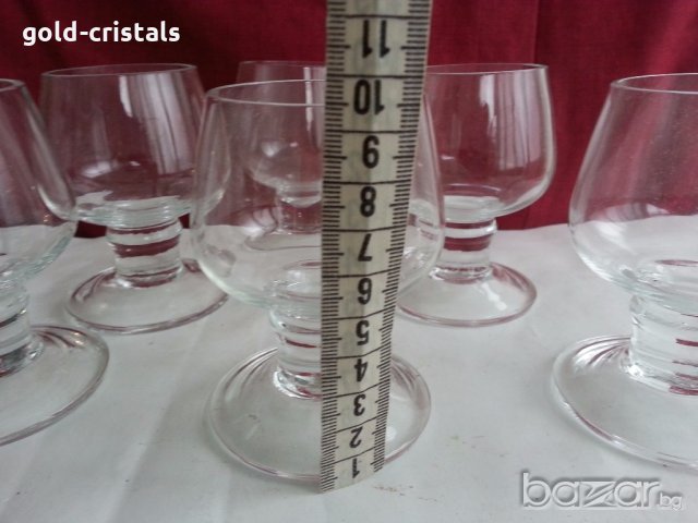  Стъклени чаши за ракия коняк  аперитив, снимка 3 - Антикварни и старинни предмети - 20243915