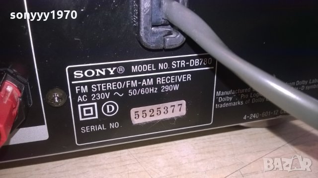 sony str-db780 stereo receiver QS series-внос швеицария, снимка 16 - Ресийвъри, усилватели, смесителни пултове - 23353356