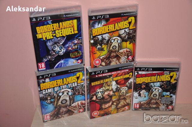 Нови игри Borderlands 1,2,Presequel,ps3 Колекция Game of the Year Edition,killzone, снимка 1 - Игри за PlayStation - 8354970