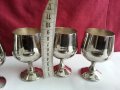 Посребрени чашки за ракия с поднос, снимка 10