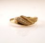 златен пръстен с цирконии -евгения- 1.87 грама/размер №61.5, снимка 2
