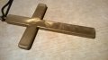 готин алуминиев кръст с въже за носене-23х13см-внос франция, снимка 3