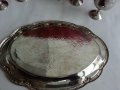 Посребрени чашки за ракия с поднос, снимка 7