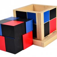  Montessori Binomial Cube Монтесори Биномно Магическо Кубче дървени играчки, снимка 6 - Образователни игри - 24999943