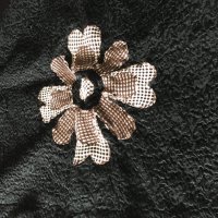 Черна пола с цвете , снимка 4 - Поли - 24953187