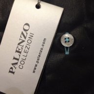 Нова риза Palenzo slim fit S - луксозна черна лъскава тюркоаз, снимка 5 - Ризи - 18030766