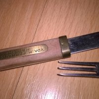 Vda.m.fernandez-madrid-ретро колекция-нож/вилица-от швеицария, снимка 2 - Антикварни и старинни предмети - 19207432