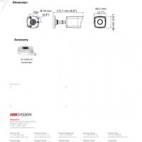 Мрежова IP Камера HIKVISION DS-2CD1023G0-I  2 Мегапиксела Метална Водоустойчива Вградена Гръмозащита, снимка 5 - IP камери - 26087376