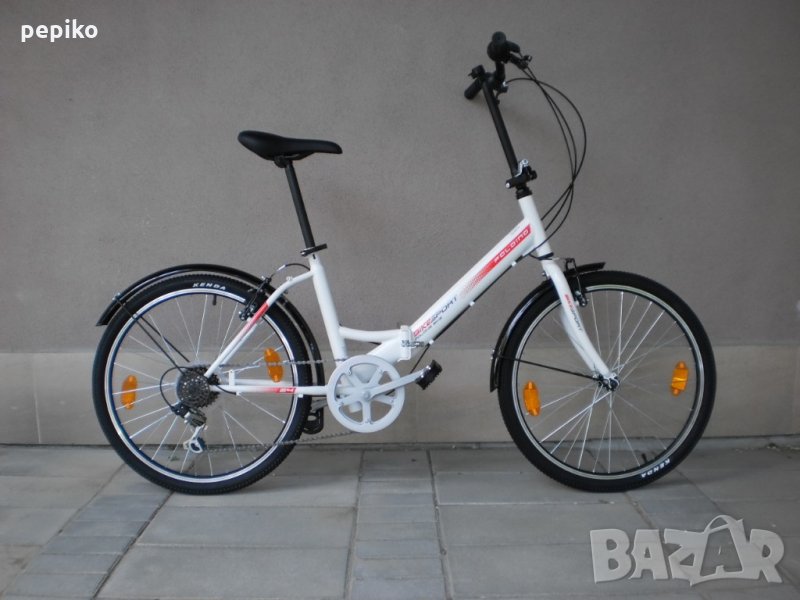 Продавам колела внос от Германия двойносгъваем велосипед FOLDING BIKE SPORT 24 цола модел 2018г, снимка 1