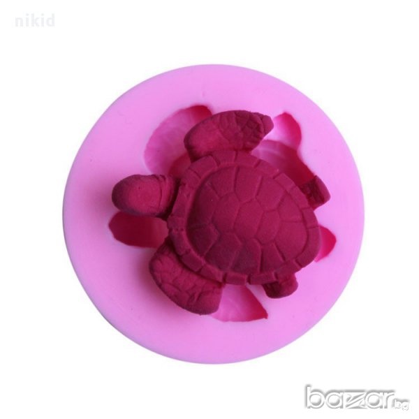 костенурка силиконов молд форма за украса декор торта фондан шоколад и др., снимка 1