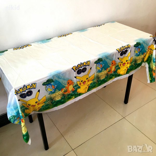 Pokemon Покемон Пикачу найлонова покривка за парти рожден ден, снимка 1