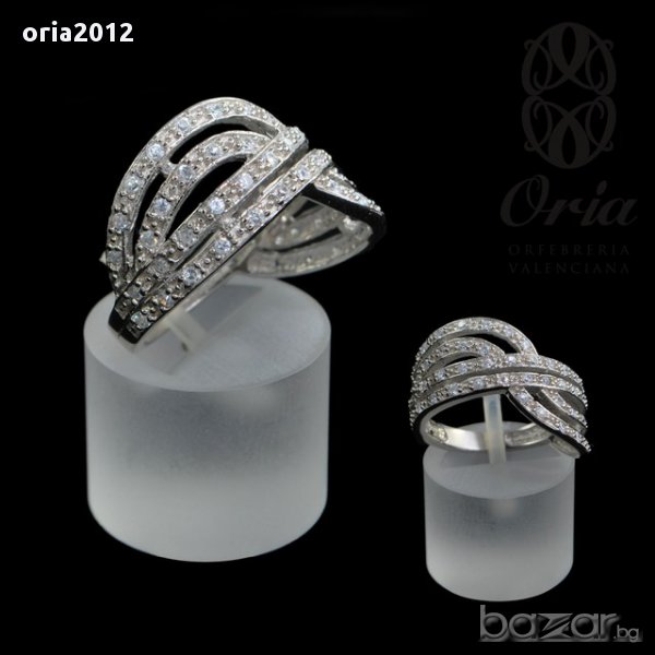 сребърен пръстен 789-2, снимка 1