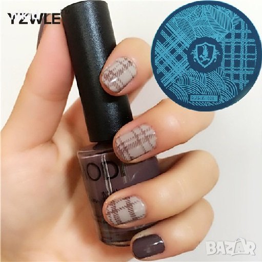 кръгла плочка / щампа шаблон за печат на нокти hehe 028, снимка 1