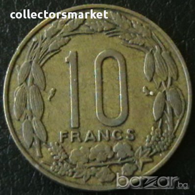 10 франка 1961, Камерун, снимка 1