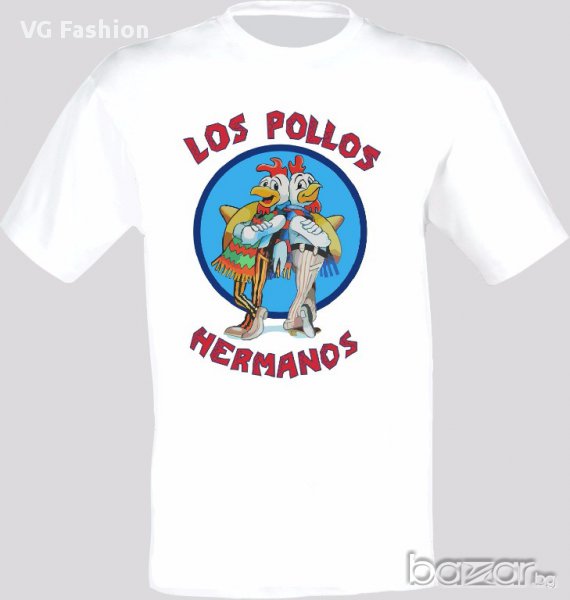 В обувките на Сатаната Breaking Bad Los Pollos Hermanos Logo Тениска Мъжка/Дамска S до 2XL, снимка 1