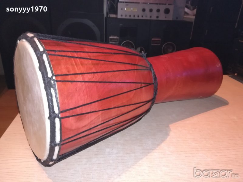 ретро колекция-огромна тарамбука-50х22см-внос швеицария, снимка 1