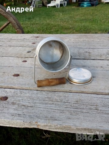 Стара алуминиева котленка #2, снимка 5 - Антикварни и старинни предмети - 26158488