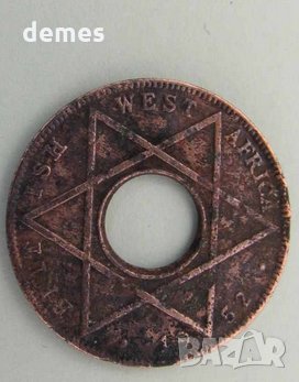  Британска Западна Африка - 1/10 пени, 1952 г. -122 L, снимка 4 - Нумизматика и бонистика - 23825775