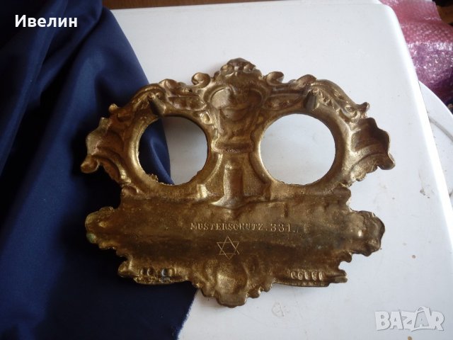 барокова мастилница от бронз, снимка 5 - Антикварни и старинни предмети - 22122331